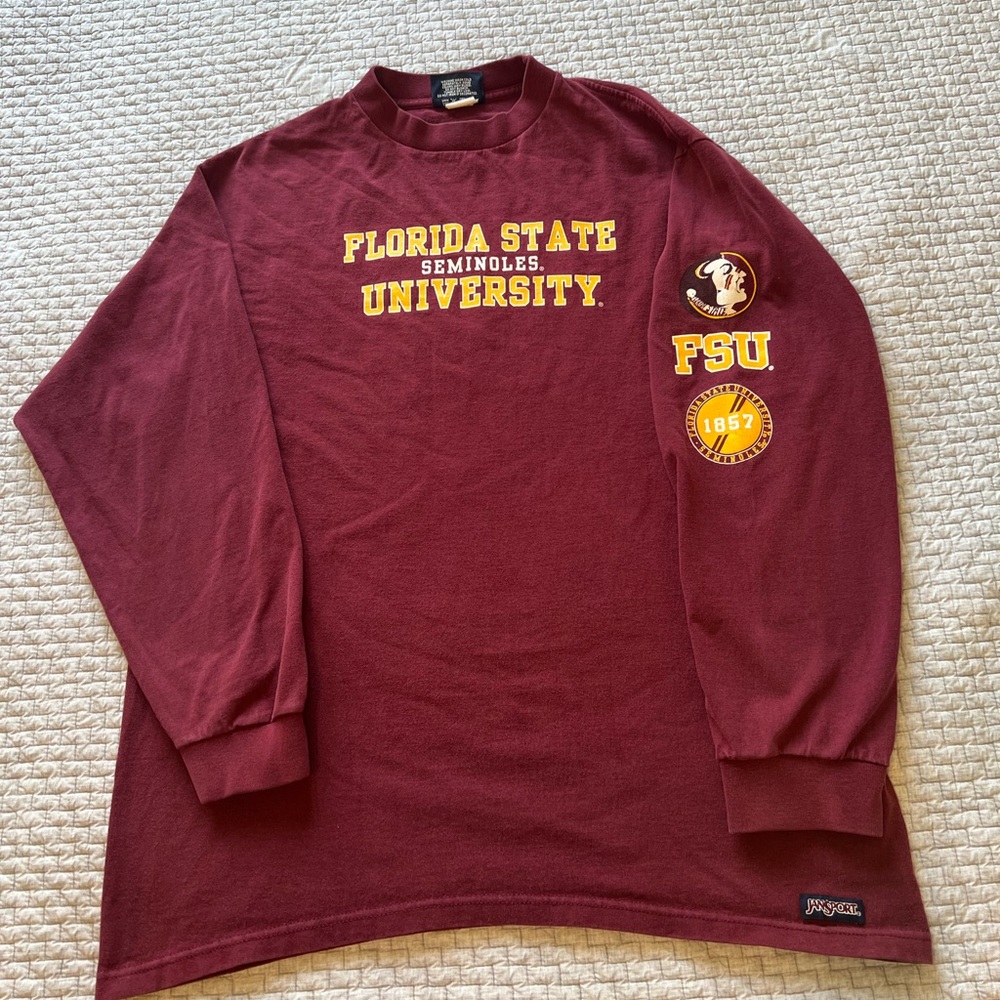 Vintage Florida State University JanSport Long Sleeve T-Shirt Size L